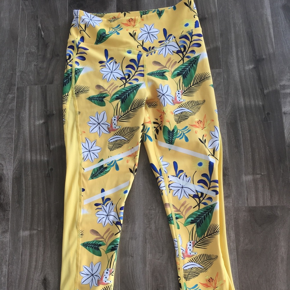 Zyia floral light n tights hi-rise 7/8 24" Size 4